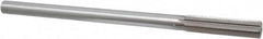 Interstate - 0.509" High Speed Steel 6 Flute Chucking Reamer - Straight Flute, 7/16" Straight Shank, 2" Flute Length, 8" OAL - Exact Tooling