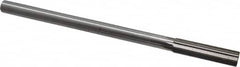 Interstate - 0.519" High Speed Steel 6 Flute Chucking Reamer - Straight Flute, 7/16" Straight Shank, 2" Flute Length, 8" OAL - Exact Tooling