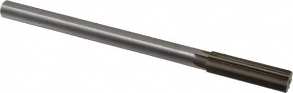 Interstate - 0.667" High Speed Steel 6 Flute Chucking Reamer - Exact Tooling