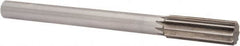 Interstate - 0.879" High Speed Steel 6 Flute Chucking Reamer - Straight Flute, 3/4" Straight Shank, 2-5/8" Flute Length, 10" OAL - Exact Tooling