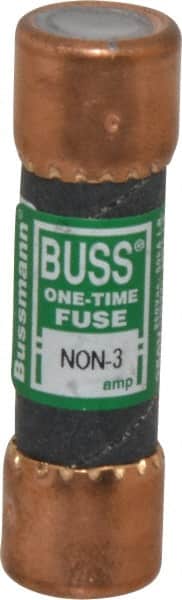 Cooper Bussmann - 125 VDC, 250 VAC, 3 Amp, Fast-Acting General Purpose Fuse - Fuse Holder Mount, 50.8mm OAL, 50 at AC/DC kA Rating, 9/16" Diam - Exact Tooling