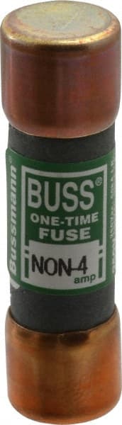 Cooper Bussmann - 125 VDC, 250 VAC, 4 Amp, Fast-Acting General Purpose Fuse - Fuse Holder Mount, 50.8mm OAL, 50 at AC/DC kA Rating, 9/16" Diam - Exact Tooling