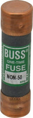 Cooper Bussmann - 125 VDC, 250 VAC, 50 Amp, Fast-Acting General Purpose Fuse - Fuse Holder Mount, 76.2mm OAL, 50 at AC/DC kA Rating, 13/16" Diam - Exact Tooling