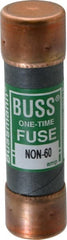 Cooper Bussmann - 125 VDC, 250 VAC, 60 Amp, Fast-Acting General Purpose Fuse - Fuse Holder Mount, 76.2mm OAL, 50 at AC/DC kA Rating, 13/16" Diam - Exact Tooling