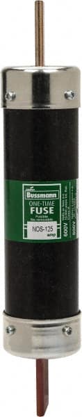 Cooper Bussmann - 600 VAC, 125 Amp, Fast-Acting General Purpose Fuse - Bolt-on Mount, 9-5/8" OAL, 10 (RMS Symmetrical) kA Rating, 1-13/16" Diam - Exact Tooling