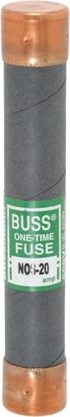 Cooper Bussmann - 600 VAC, 20 Amp, Fast-Acting General Purpose Fuse - Fuse Holder Mount, 127mm OAL, 50 at AC/DC kA Rating, 13/16" Diam - Exact Tooling
