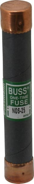 Cooper Bussmann - 600 VAC, 25 Amp, Fast-Acting General Purpose Fuse - Fuse Holder Mount, 127mm OAL, 50 at AC/DC kA Rating, 13/16" Diam - Exact Tooling