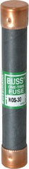 Cooper Bussmann - 600 VAC, 30 Amp, Fast-Acting General Purpose Fuse - Fuse Holder Mount, 127mm OAL, 50 at AC/DC kA Rating, 13/16" Diam - Exact Tooling