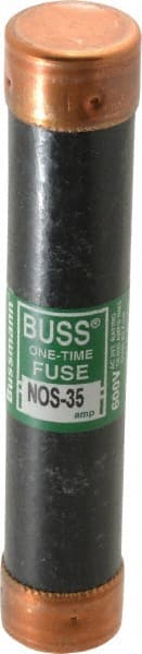 Cooper Bussmann - 600 VAC, 35 Amp, Fast-Acting General Purpose Fuse - Fuse Holder Mount, 5-1/2" OAL, 50 at AC/DC kA Rating, 1-1/16" Diam - Exact Tooling