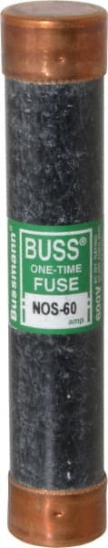 Cooper Bussmann - 600 VAC, 60 Amp, Fast-Acting General Purpose Fuse - Fuse Holder Mount, 5-1/2" OAL, 50 at AC/DC kA Rating, 1-1/16" Diam - Exact Tooling