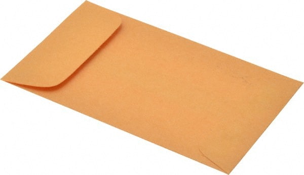 Quality Park - 4-1/4" Long x 2-1/2" Wide Gummed Flap Kraft Coin Envelope - 28 Lb Paper Weight - Exact Tooling