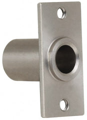 Gibraltar - 5/16" Pin Diam, #6-32 Mounting Hole, Rectangle Flange, Stainless Steel Quick Release Pin Receptacle - 1" Between Mount Hole Center, 0.783" Depth, 15/32" Diam, Grade 303 - Exact Tooling