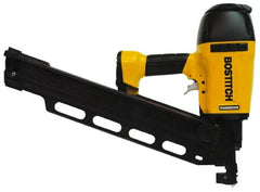 Stanley Bostitch - 1-1/2 to 2-1/2" Metal Connector Nail Length, 2 to 3-1/2" Plastic Framing Nail Length, 0.113 to 0.162" Plastic Framing Nail Diam, 0.131 to 0.162" Metal Connector Nail Diam, Framing Air Nailer - 80 to 120 psi - Exact Tooling