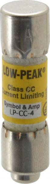 Cooper Bussmann - 150 VDC, 600 VAC, 4 Amp, Time Delay General Purpose Fuse - Fuse Holder Mount, 1-1/2" OAL, 20 at DC, 200 at AC (RMS) kA Rating, 13/32" Diam - Exact Tooling