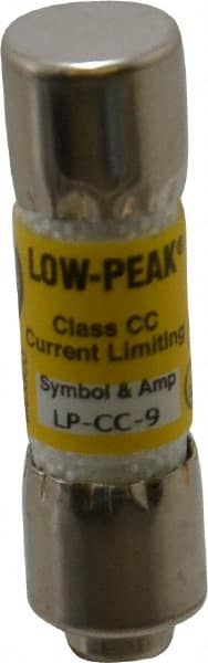 Cooper Bussmann - 150 VDC, 600 VAC, 9 Amp, Time Delay General Purpose Fuse - Fuse Holder Mount, 1-1/2" OAL, 20 at DC, 200 at AC (RMS) kA Rating, 13/32" Diam - Exact Tooling