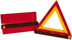NMC - 3 Piece, Emergency Warning Triangle Safety Kit - Three Reflective Triangles in Plastic Carrying Case - Exact Tooling