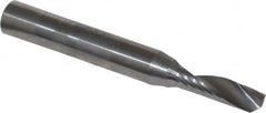 Onsrud - 3/16" Cutting Diam x 5/8" Length of Cut, 1 Flute, Upcut Spiral Router Bit - Uncoated, Right Hand Cut, Solid Carbide, 2" OAL x 1/4" Shank Diam, Single Edge, 22° Helix Angle - Exact Tooling