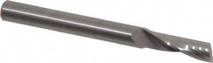 Onsrud - 1/4" Cutting Diam x 3/4" Length of Cut, 1 Flute, Upcut Spiral Router Bit - Uncoated, Right Hand Cut, Solid Carbide, 2-1/2" OAL x 1/4" Shank Diam, Single Edge, 22° Helix Angle - Exact Tooling