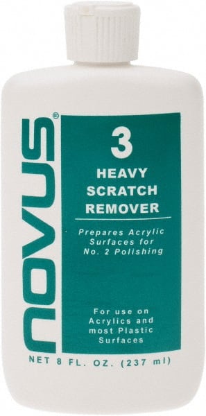 Novus - 8 Ounce Bottle Scratch Remover for Plastic - Heavy Scratch Remover - Exact Tooling