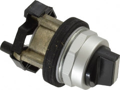 Eaton Cutler-Hammer - 30-1/2mm Mount Hole, 3 Position, Knob Operated, Selector Switch Only - Black, Maintained (MA) - Maintained (MA) - Maintained (MA), Nonilluminated, Oil and Watertight - Exact Tooling