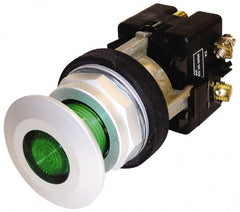 Eaton Cutler-Hammer - 30-1/2mm Mount Hole, Extended Mushroom Head, Pushbutton Switch - Illuminated, Maintained (MA) - Exact Tooling