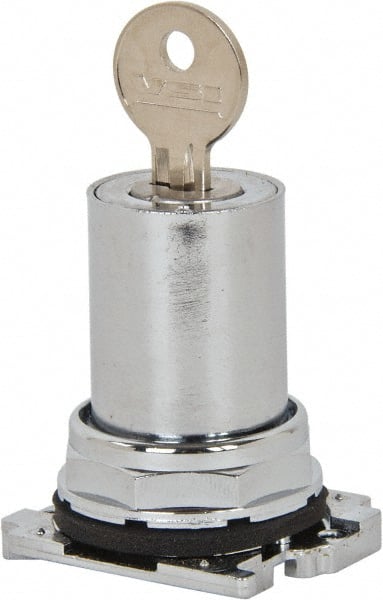 Eaton Cutler-Hammer - Pushbutton Switch Key - Chrome, Round Button, Nonilluminated - Exact Tooling