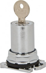 Eaton Cutler-Hammer - Pushbutton Switch Key - Chrome, Round Button, Nonilluminated - Exact Tooling