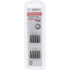 Wiha - 25mm Hex Screwdriver Bit - 1/4" Drive, 1" OAL - Exact Tooling