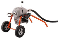 Ridgid - Electric Battery Drain Cleaning Machine - For 3" to 8" Pipe, 200' Cable, 710 Max RPM - Exact Tooling
