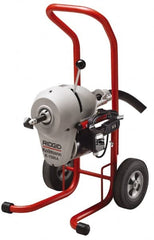 Ridgid - Electric Battery Drain Cleaning Machine - For 3" to 8" Pipe, 710 Max RPM - Exact Tooling