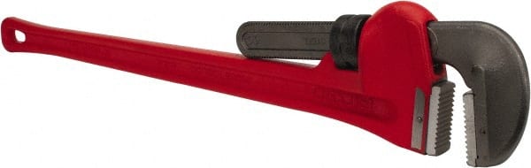 Ridgid - 60" Cast Iron Straight Pipe Wrench - 8" Pipe Capacity - Exact Tooling