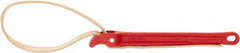 Ridgid - 2" Max Pipe Capacity, 30" Long, Strap Wrench - 5-1/2" Actual OD, 11-3/4" Handle Length - Exact Tooling