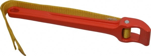Ridgid - 2" Max Pipe Capacity, 17" Long, Strap Wrench - 3-1/2" Actual OD, 11-3/4" Handle Length - Exact Tooling