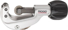 Ridgid - 1/8" to 1-1/8" Pipe Capacity, Enclosed Feed Tubing Cutter - Cuts Copper, Aluminum, Brass, 6" OAL - Exact Tooling