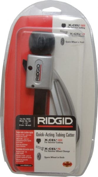 Ridgid - 1/4" to 2-5/8" Pipe Capacity, Tube Cutter - Cuts Metal - Exact Tooling