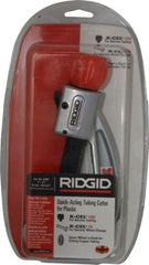 Ridgid - 1/4" to 2" Pipe Capacity, Tube Cutter - Cuts Plastic - Exact Tooling