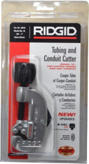 Ridgid - 1/8" to 1" Pipe Capacity, Screw Feed Tubing Cutter - Cuts Copper, Aluminum, Brass - Exact Tooling