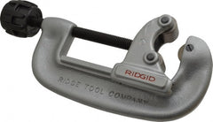 Ridgid - 1" to 3-1/8" Pipe Capacity, Screw Feed Tubing Cutter - Cuts Copper, Aluminum, Brass - Exact Tooling