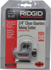 Ridgid - 3/16" to 15/16" Pipe Capacity, Mini Tube Cutter - Cuts Copper, Aluminum, Brass, Plastic - Exact Tooling