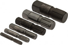 Ridgid - 6 Piece Pipe Extractor Set - Screw Range 1/8 to 1" - Exact Tooling