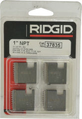 Ridgid - 1 - 11-1/2 NPT, Right Hand, Alloy Steel, Pipe Threader Die - Ridgid OO-R, 11-R, 12-R, O-R, 11-R Ratchet Threaders or 30A, 31A 3-Way Pipe Threaders Compatibility - Exact Tooling
