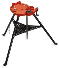 Ridgid - 1/8" to 6" Pipe Capacity, Portable Tristand Chain Vise - Exact Tooling