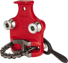 Ridgid - 1/8" to 4" Pipe Capacity, Bottom Screw Bench Chain Vise - Exact Tooling