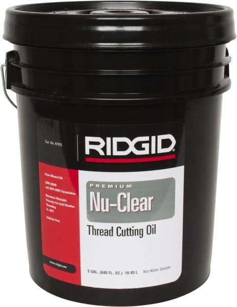 Ridgid - Nu Clear Cutting Oil - 5 Gallon Bucket - Exact Tooling