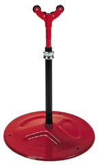 Ridgid - 1/4" to 6" Pipe Capacity, Adjustable Pipe Stand with Plain Support Head - 23" to 33" High, 2,500 Lb Capacity - Exact Tooling