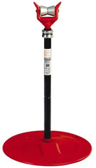 Ridgid - 6" Pipe Capacity, Adjustable Pipe Stand with Plain Support Head - 32" to 41" High, 2,500 Lb Capacity - Exact Tooling