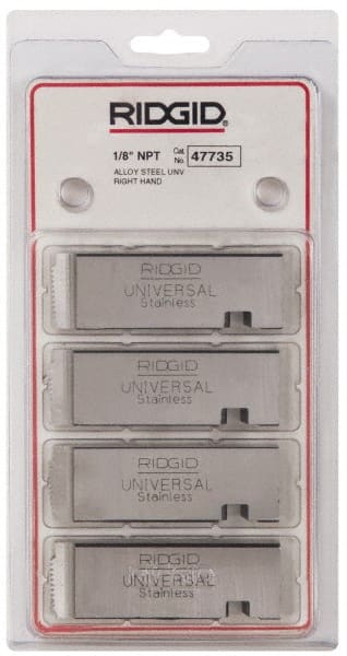 Ridgid - 1/8-27 NPT Thread, 12° Hook Angle, Right Hand, Alloy Steel Pipe Chaser - Ridgid 504A, 711, 713, 811A, 815A, 816, 817, 842 Compatibility - Exact Tooling