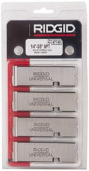 Ridgid - 1/4-18 - 3/8-18 NPT Thread, 12° Hook Angle, Right Hand, Alloy Steel Pipe Chaser - Ridgid 504A, 711, 713, 811A, 815A, 816, 817, 842 Compatibility - Exact Tooling