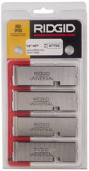 Ridgid - 1/8-27 NPT Thread, 12° Hook Angle, Right Hand, High Speed Steel Pipe Chaser - Ridgid 504A, 711, 713, 811A, 815A, 816, 817, 842 Compatibility - Exact Tooling