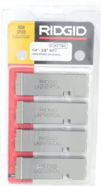 Ridgid - 1/4-18 - 3/8-18 NPT Thread, 12° Hook Angle, Right Hand, High Speed Steel Pipe Chaser - Ridgid 504A, 711, 713, 811A, 815A, 816, 817, 842 Compatibility - Exact Tooling